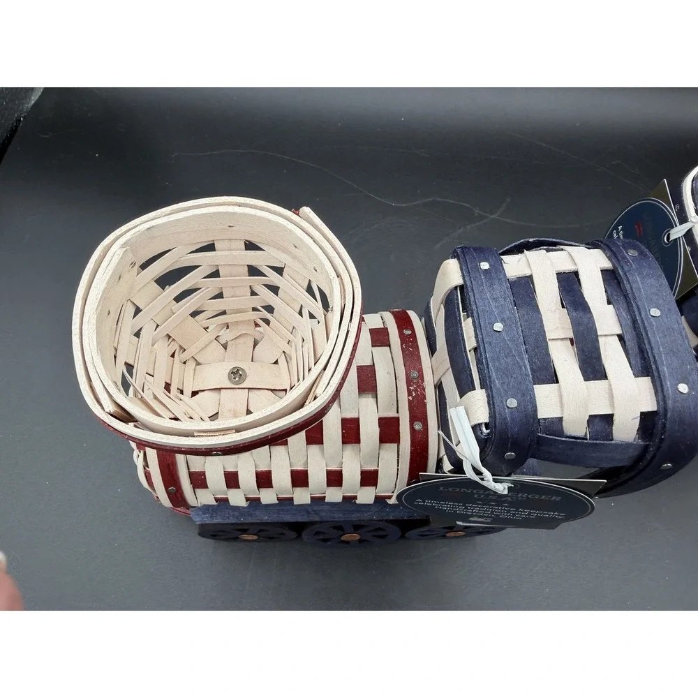 🇺🇸🚂 Longaberger 2026 Collectors Americana 2‑Pc USA Locomotive & Tender Car
